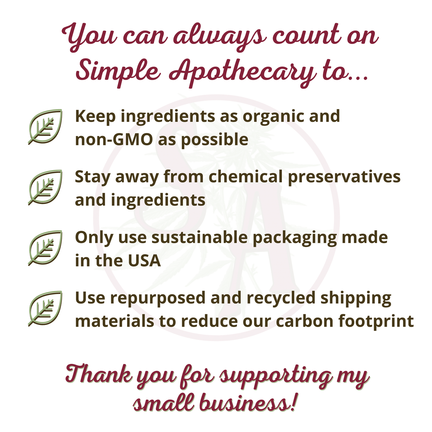 Count on Simple Apothecary