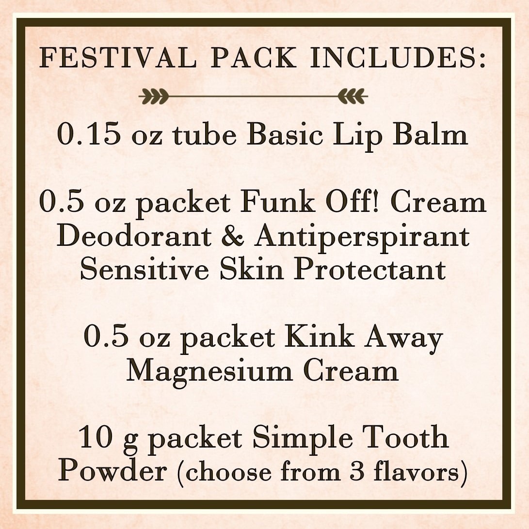 Festival Pack- info